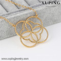 43007 Xuping simple bebilderte neueste Design Saudi-Gold Schmuck Halskette
